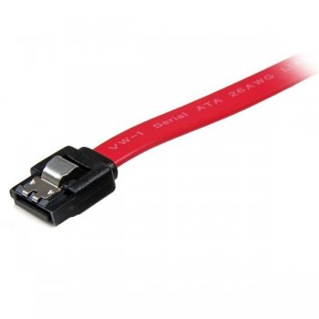 StarTech.com 24" Latching SATA Cable - Straight M M cable de SATA 0,61 m Rojo