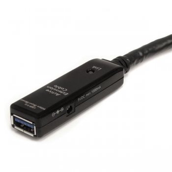 StarTech.com Cable Extensor Alargador USB 3.0 SuperSpeed Activo de 5m - USB A Macho a Hembra - Negro