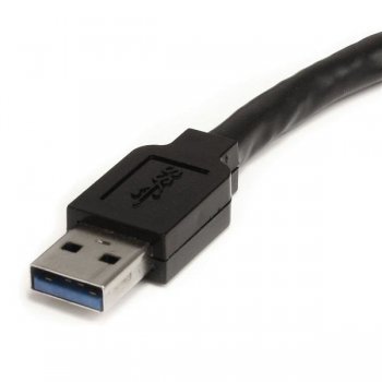 StarTech.com Cable Extensor Alargador USB 3.0 SuperSpeed Activo de 5m - USB A Macho a Hembra - Negro