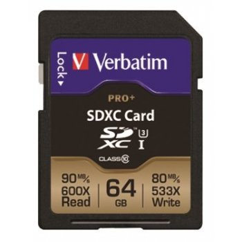Verbatim Pro+ memoria flash 64 GB SDXC Clase 10