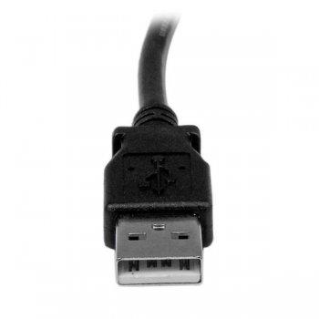 StarTech.com Cable Adaptador USB 1m para Impresora Acodado - 1x USB A Macho - 1x USB B Macho en Ángulo Derecho