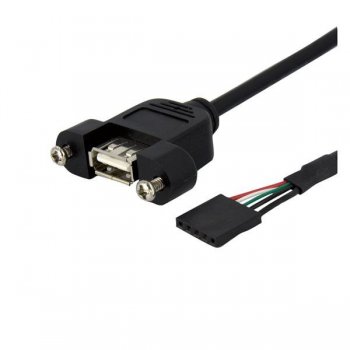 StarTech.com Cable de 91cm USB 2.0 para Montaje en Panel conexión a Placa Base IDC 5 Pines - Hembra USB A