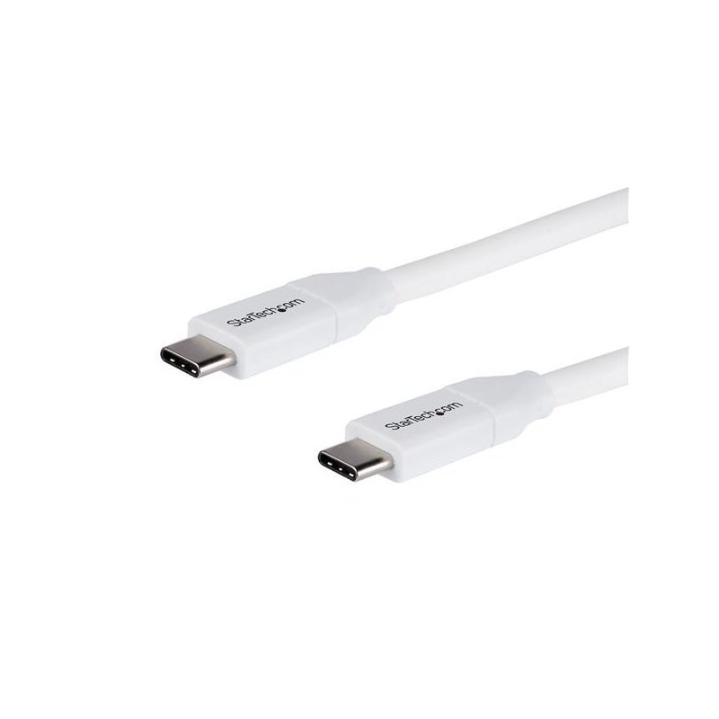 StarTech.com Cable de 2m USB-C a USB-C con capacidad para Entrega de Alimentación de 5A - USB TipoC - Cable de Carga USBC -