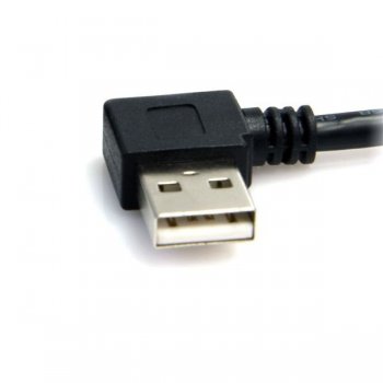 StarTech.com Cable USB 91cm para Impresora Acodado en Ángulo - 1x USB A Macho - 1x USB B Macho - Adaptador Negro