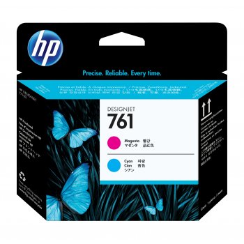 HP Cabezal de impresión DesignJet 761 magenta cian