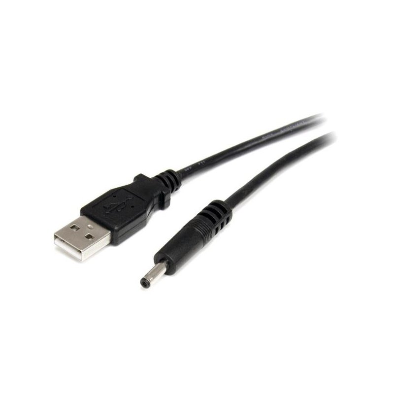StarTech.com Cable adaptador de 2m USB A macho a conector tipo barril H