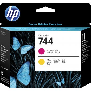 HP Cabezal de impresión DesignJet 744 magenta amarillo