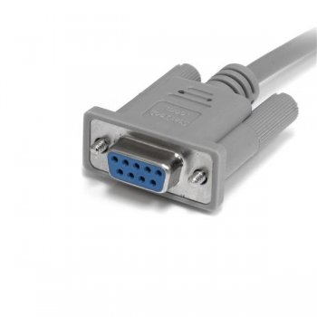 StarTech.com Cable de Módem Nulo Serie RS232 DB9 Hembra a Macho de 3m