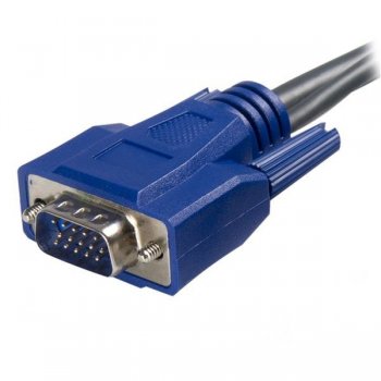 StarTech.com Cable KVM Ultra Thin Delgado de 3m VGA USB HD15 2-en-1 para uso en Conmutador Switch KVM