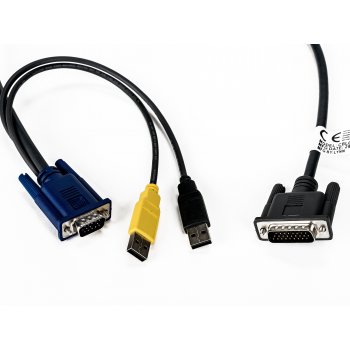 Vertiv Avocent CBL0170 cable para video, teclado y ratón (kvm) 1,8 m Negro