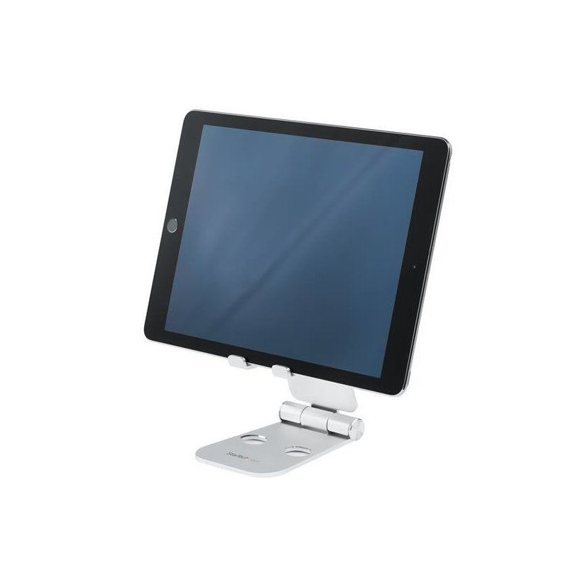 StarTech.com Base para Móvil y Tablet - Aluminio - Plegable - Soporte Ajustable para Tablet - Soporte Multidispositivo