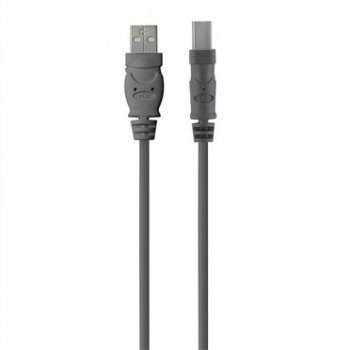Belkin USB 2.0 A - USB 2.0 B, 1.8m cable USB 1,8 m USB A USB B Gris