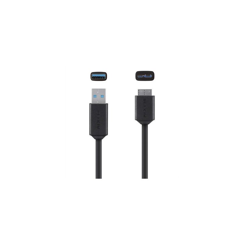 Belkin F3U166BT03-BLK cable USB 0,9 m 3.0 (3.1 Gen 1) USB A Micro-USB B Negro