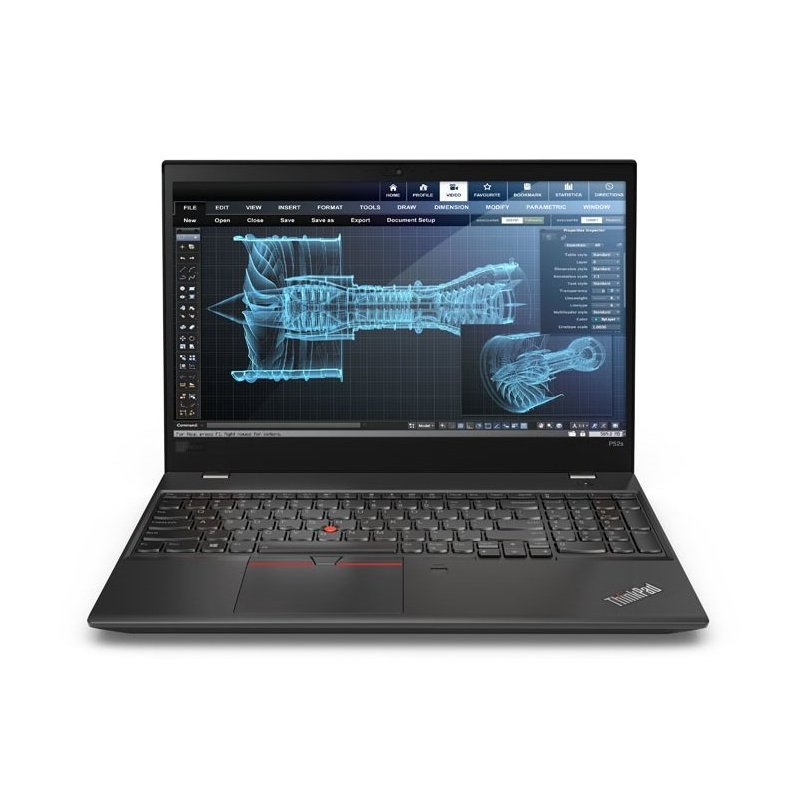 Lenovo ThinkPad P52s Negro Estación de trabajo móvil 39,6 cm (15.6") 1920 x 1080 Pixeles 8ª generación de procesadores Intel®