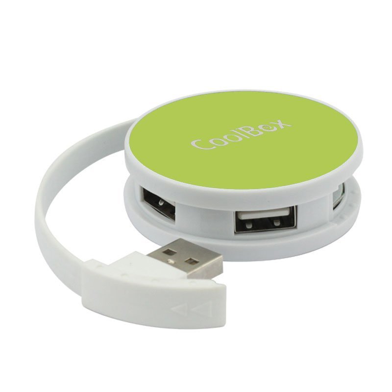CoolBox Round Hub USB 2.0 480 Mbit s Verde
