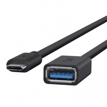 Belkin F2CU036btBLK cable USB 3.0 (3.1 Gen 1) USB C USB A Negro