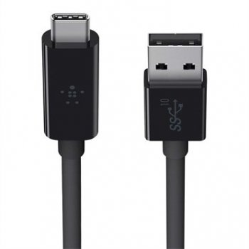 Belkin USB-A - USB-C, 0.9m cable USB 0,9 m 3.1 (3.1 Gen 2) USB A USB C Negro