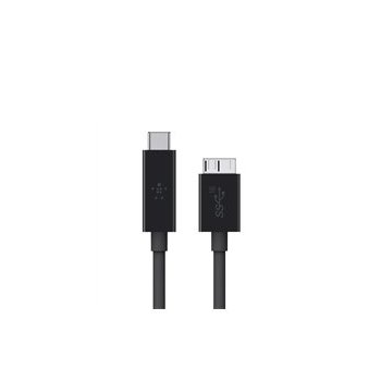 Belkin F2CU031BT1M-BLK cable USB 0,91 m 3.1 (3.1 Gen 2) USB C Micro-USB B Negro