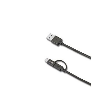Celly USBCMICRO cable USB USB A USB C Micro-USB B Negro