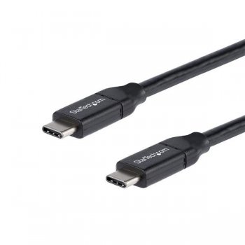 StarTech.com Cable de 2m USB-C a USB-C con capacidad para Entrega de Alimentación de 5A - USB TipoC - Cable de Carga USBC - USB