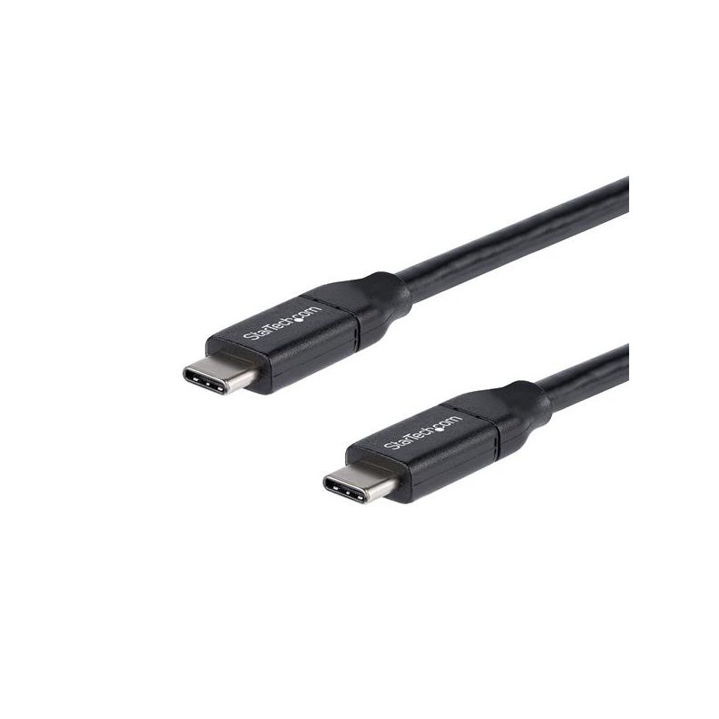 StarTech.com Cable de 2m USB-C a USB-C con capacidad para Entrega de Alimentación de 5A - USB TipoC - Cable de Carga USBC - USB