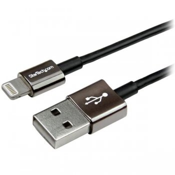 StarTech.com USBLTM1MBK cable de conector Lightning 1 m Negro