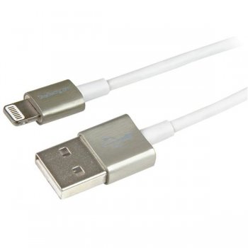 StarTech.com USBLTM1MWH cable de conector Lightning 1 m Blanco