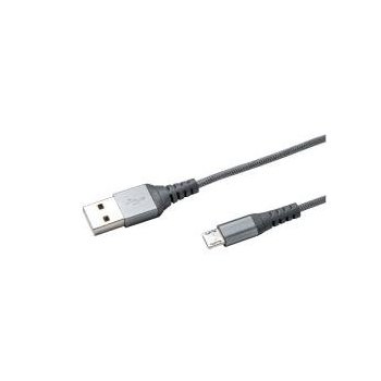 Celly USBMICRONYLSV cable USB 1 m 2.0 USB A Micro-USB A Plata