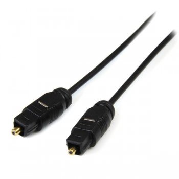 StarTech.com Cable 4,5m TosLink Audio Digital Óptico SPDIF Delgado - Negro