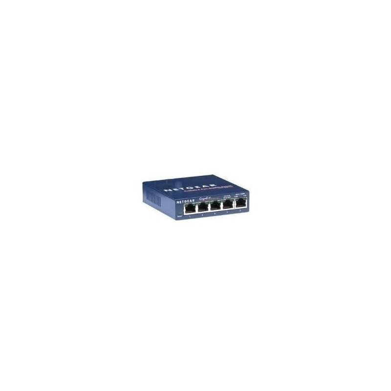 Netgear GS105 No administrado Gigabit Ethernet (10 100 1000) Azul