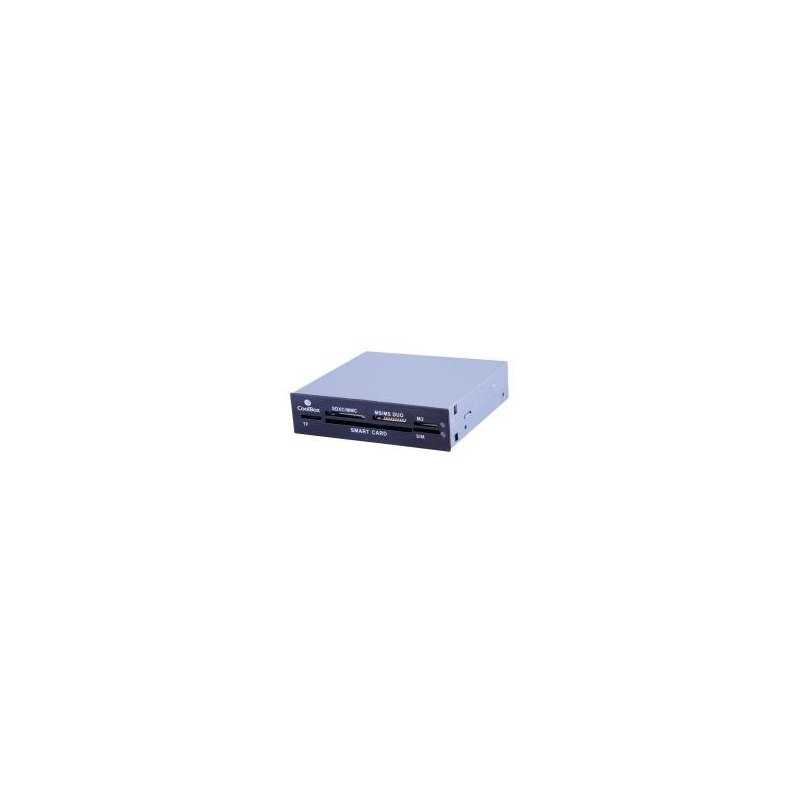 CoolBox COO-CR606 lector de tarjeta Interno Negro, Gris USB 2.0