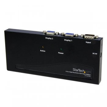 StarTech.com Duplicador Divisor Multiplicador de Vídeo VGA de 2 puertos 350MHz - Splitter 2 Salidas