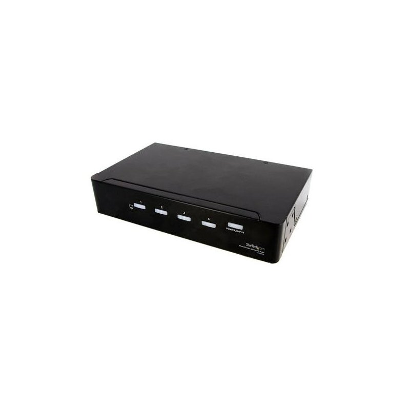 StarTech.com Duplicador Divisor Multiplicador de Vídeo DVI y Audio de 4 puertos - Cable