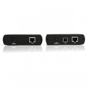 StarTech.com Extensor 4 Puertos USB 2.0 por Cable Cat5 Cat6 Ethernet UTP - Hasta 100m