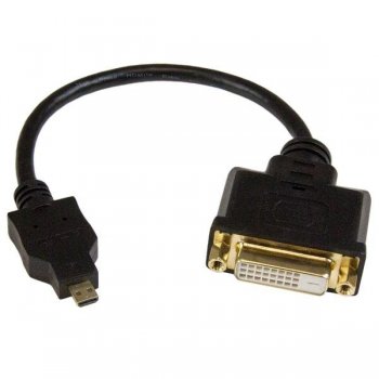 StarTech.com Adaptador Cable Conversor de 20cm Micro HDMI a DVI-D