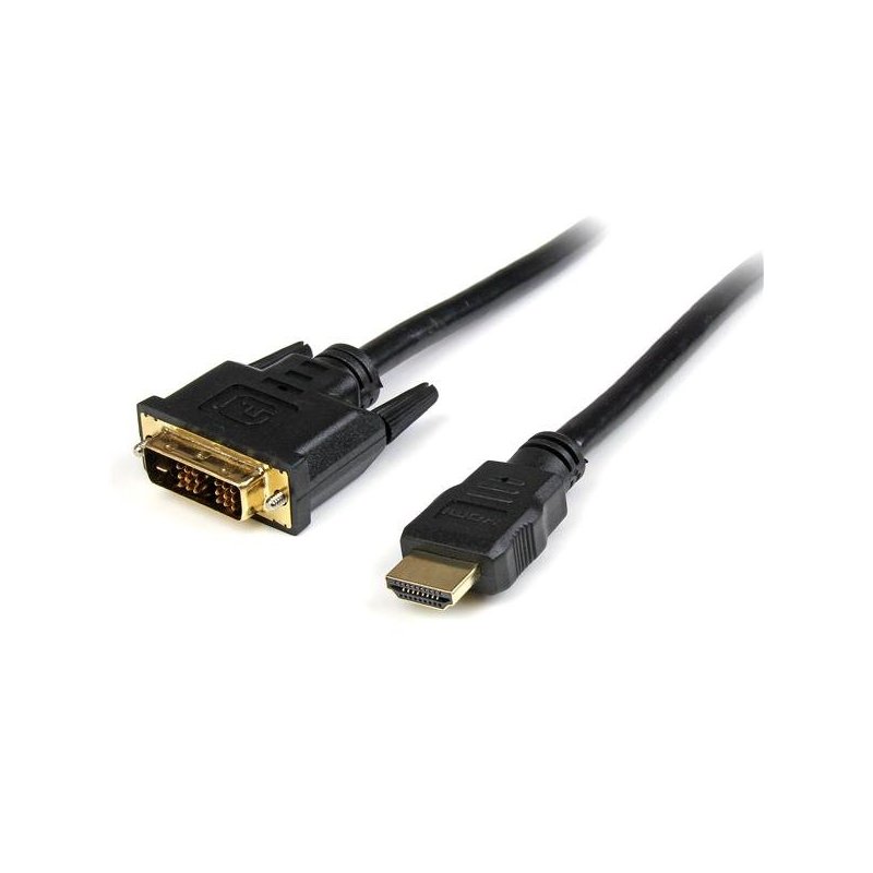 StarTech.com Cable HDMI a DVI 5m - DVI-D Macho - HDMI Macho - Adaptador - Negro