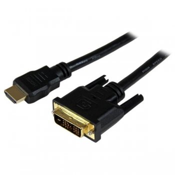 StarTech.com Cable HDMI a DVI 1,5m - DVI-D Macho - HDMI Macho - Adaptador - Negro