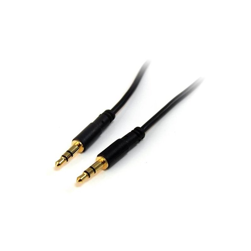 StarTech.com Cable Delgado de 91cm de Audio Estéreo Conector Mini Jack 3,5mm - Plug TRRS - Macho a Macho