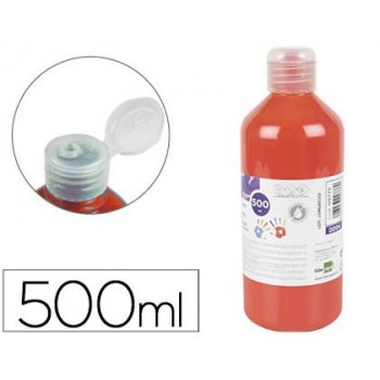 Pintura dedos liderpapel botella de 500 ml rojo