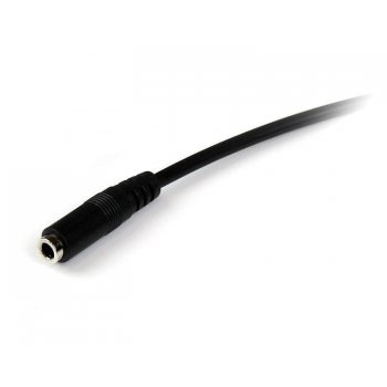 StarTech.com Cable de 2m de Extensión Alargador de Auriculares Headset Mini-Jack 3,5mm 4 pines Macho a Hembra