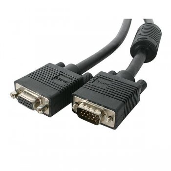 StarTech.com Cable de Extensión Alargador de 1,8m SVGA de Alta Resolución Coaxial HD15 Macho a Hembra - Cable Extensor para
