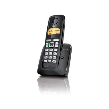 Gigaset A220 Teléfono DECT Negro Identificador de llamadas