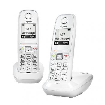 Gigaset AS405 Duo Teléfono DECT Blanco
