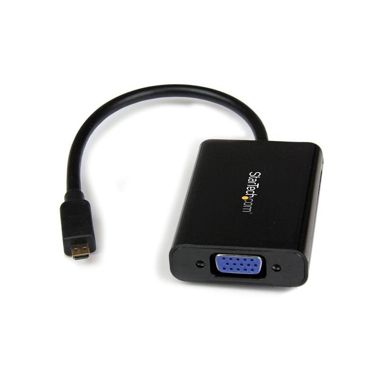 StarTech.com Cable Adaptador Externo Conversor de Vídeo y Audio Micro HDMI a VGA - 1920x1200