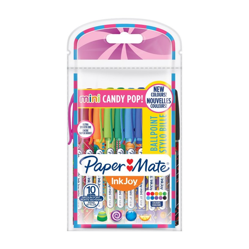 Papermate InkJoy Mini ST Multicolor Bolígrafo Medio 10 pieza(s)
