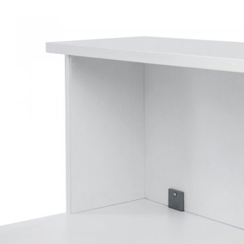 Rocada 5020AW04 panel para privacidad de escritorio Blanco