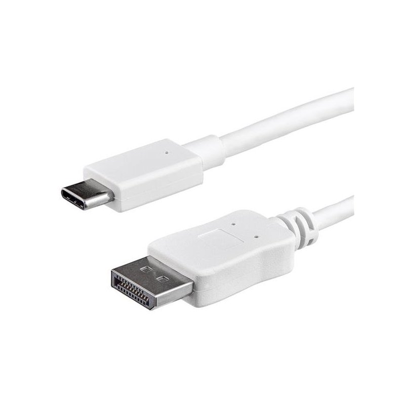 StarTech.com Cable de 1m USB-C a DisplayPort - 4K 60Hz - Blanco