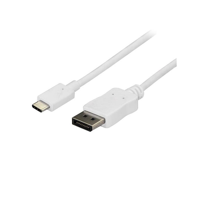 StarTech.com Cable de 1,8m USB-C a DisplayPort - 4K 60Hz - Blanco
