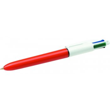 BIC 4-Color Negro, Azul, Verde, Rojo Clip-on retractable ballpoint pen Fino