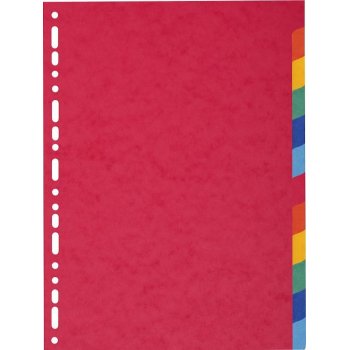 Exacompta 1412E divisor Multicolor Cartón 12 pieza(s)